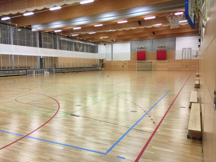 Sporthalle Rauschwalde Görlitz Innenansicht