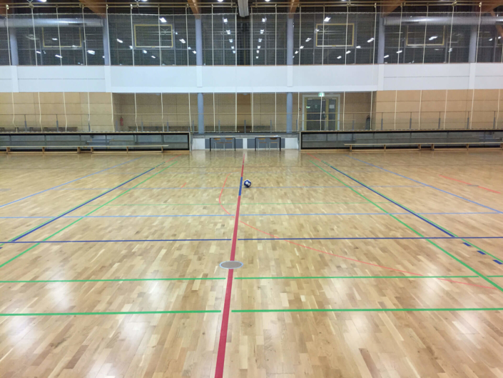 Sporthalle Rauschwalde Görlitz Innenansicht
