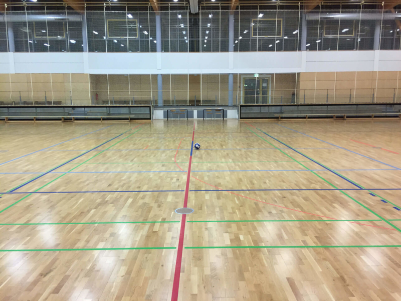 Sporthalle Rauschwalde Görlitz Innenansicht