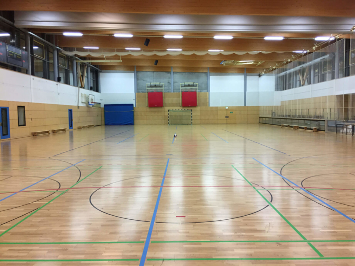 Sporthalle Rauschwalde Görlitz Innenansicht